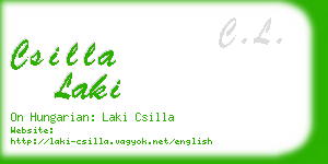 csilla laki business card